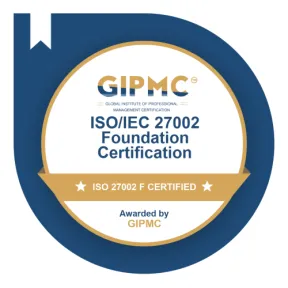 ISO 27002 F certification badge