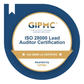 ISO 28000 LA certification badge