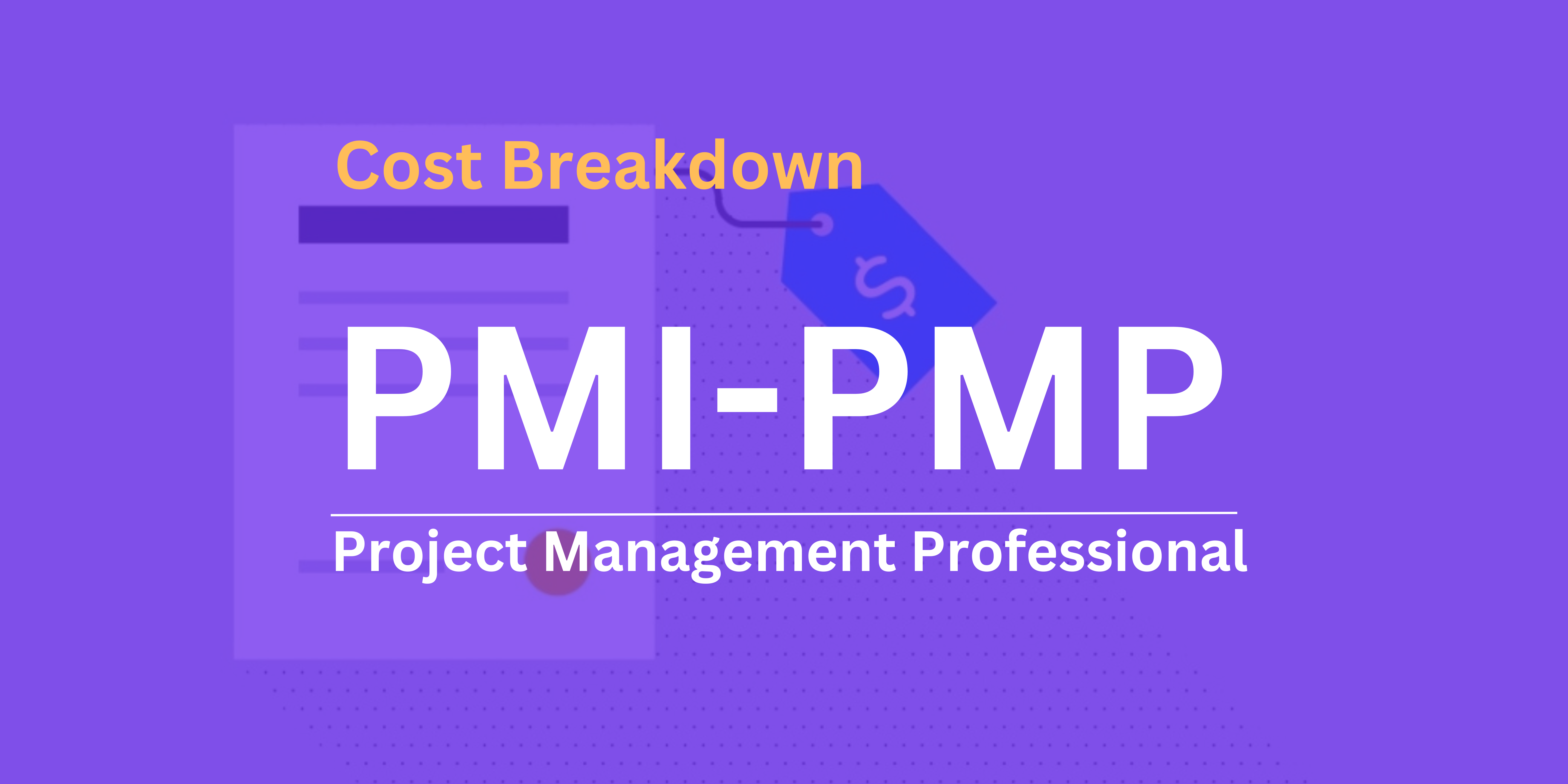 PMP Certification Cost Breakdown