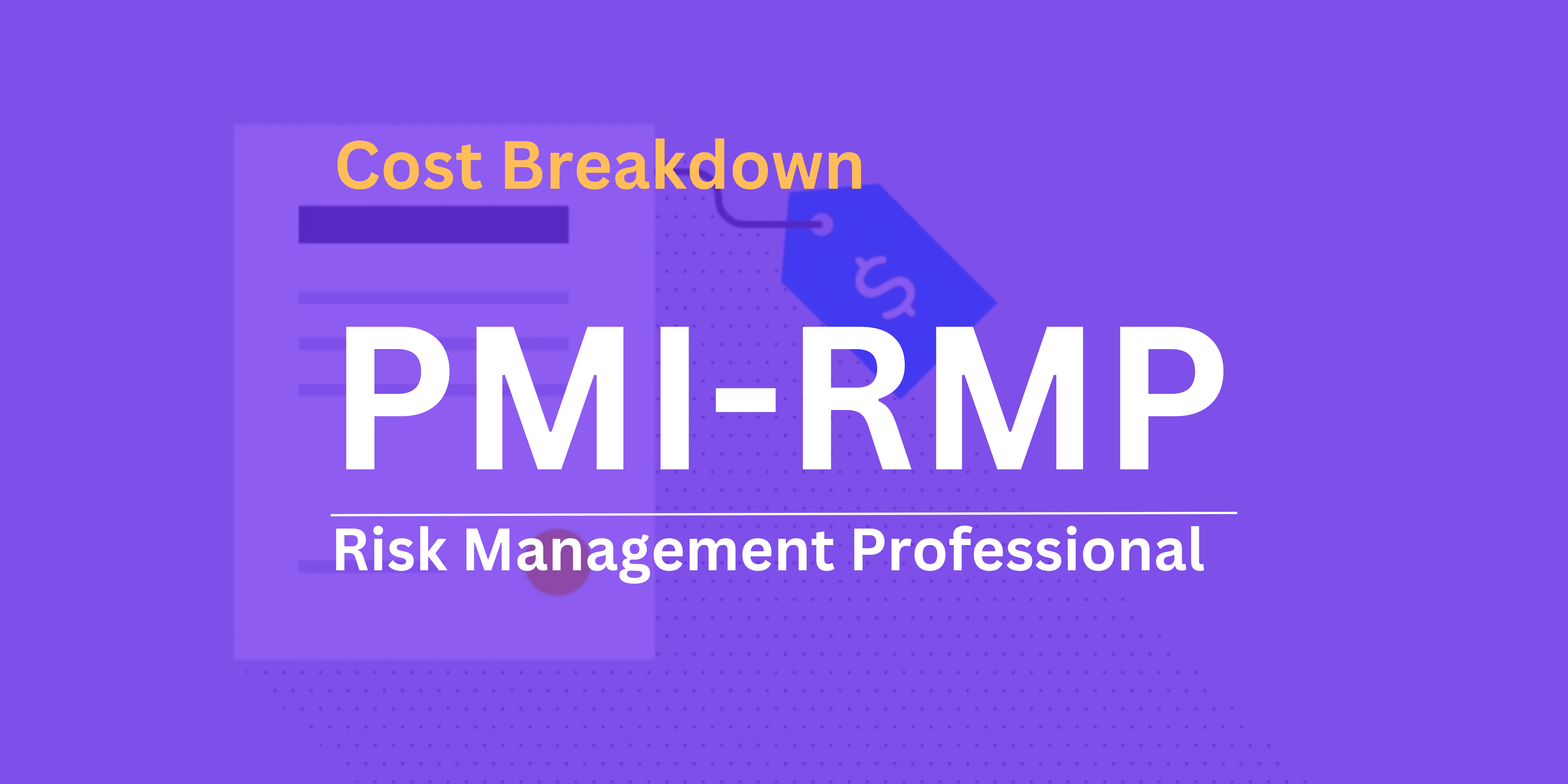 PMI RMP Certification Cost Evaluate the Journey of Risk Management